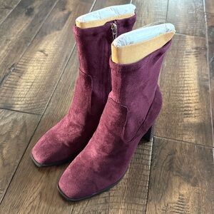 Dolce‎ Vita New Purple Suede Heeled Ankle Boots 7.5